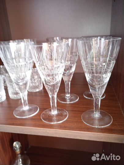 Фужеры хрустальные СССР 5шт