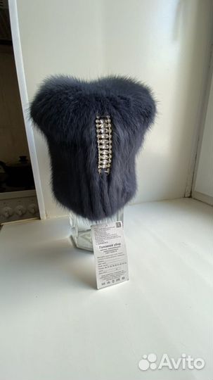 Шапки вязанные норки новые