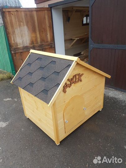 Будка для собаки. Стильная и теплая Именная