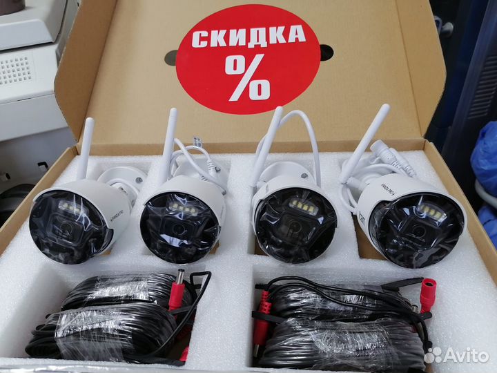 Беспроводной комплект видеонаблюдения DIY soho 8/4