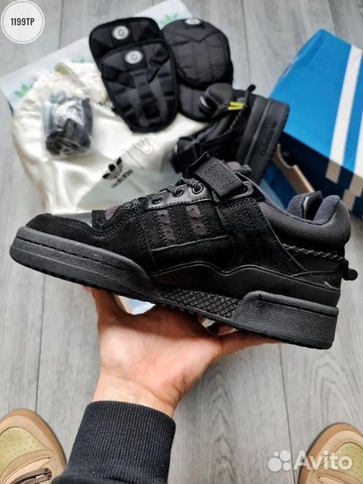 Кроссовки мужские Adidas Forum x Bad Bunny Black