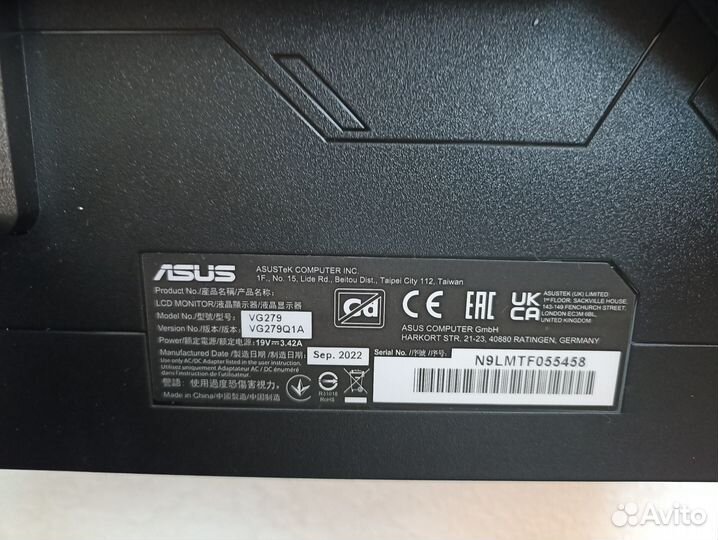 Новый игровой монитор Asus Tuf Gaming 27