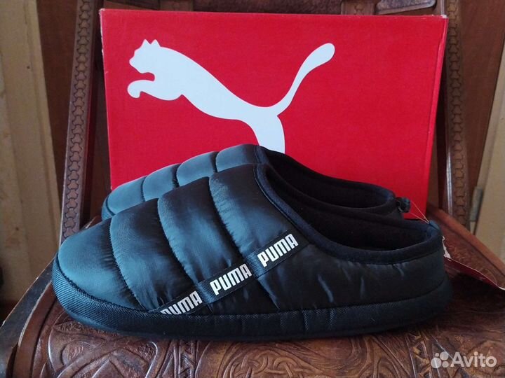 Угги Тяги Тапки Puma Unisex Scuff Black 9/42/27см