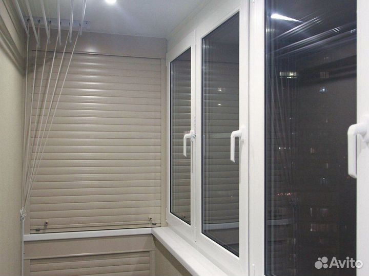 Шкаф с рольставнями на балкон по вашему эскизу