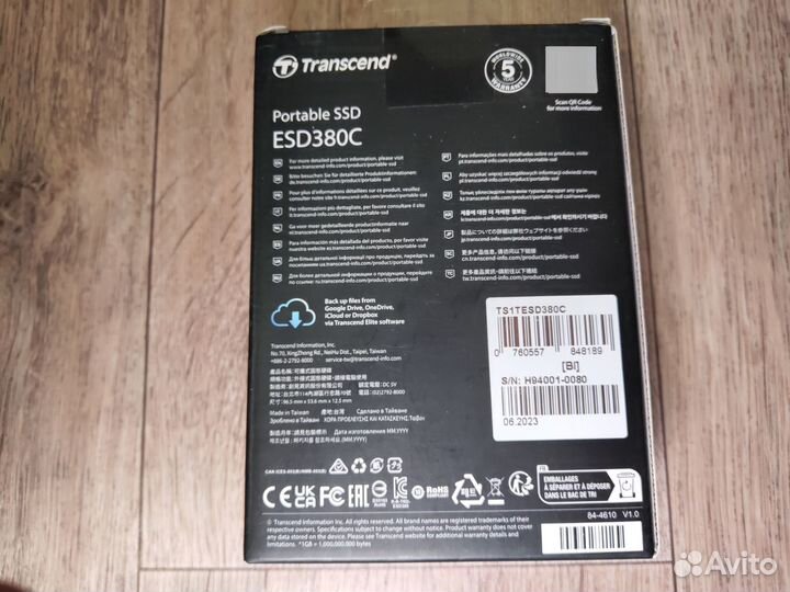 Быстрый внешний SSD Trancend ESD380C (1TB)