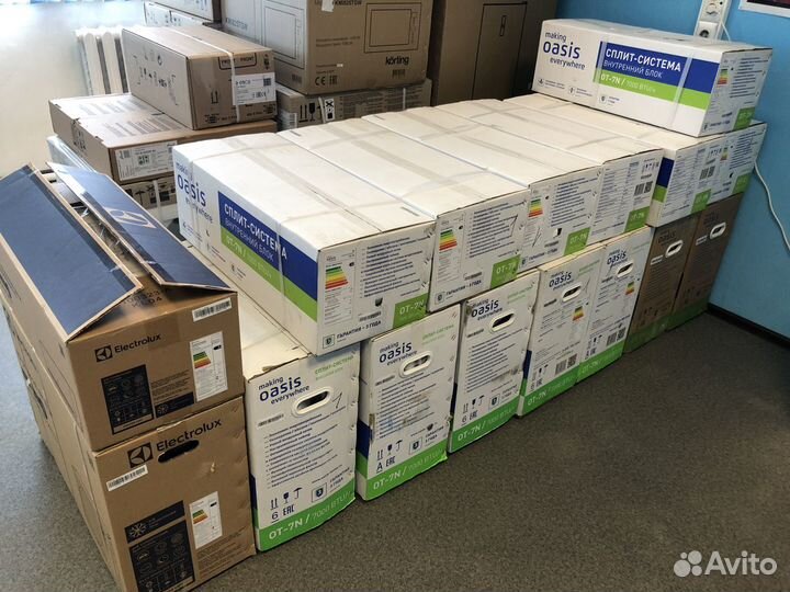 Кондиционеры новые 07, 09, 12, 18, 24, 28