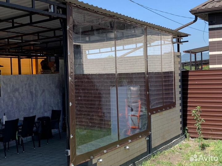 Мягкие окна на террасу от дождя