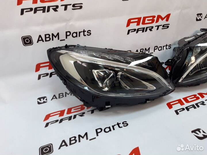 Комплект передней оптики на Mercedes W205 До рест