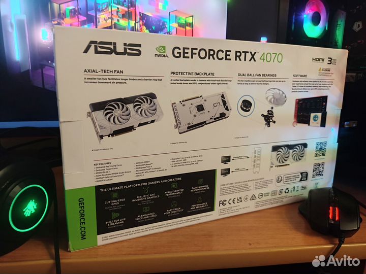 Видеокарта nvidia geforce RTX 4070 (12GB)