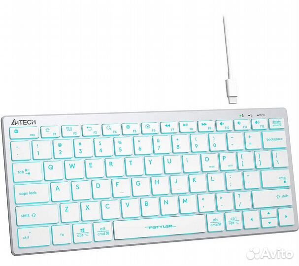 Клавиатура A4Tech Fstyler FX61, белый