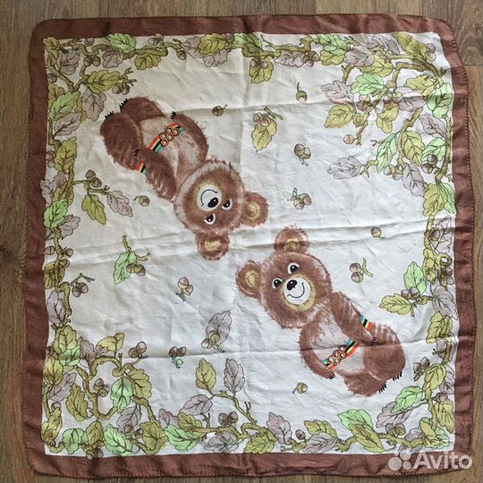 Головной платок СССР Олимпиада-80, Мишка