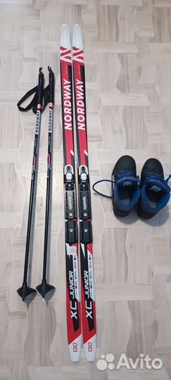 Лыжи беговые детские 130 с ботинками