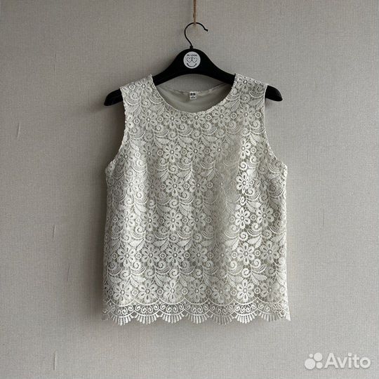 Блузка кружево uniqlo, m