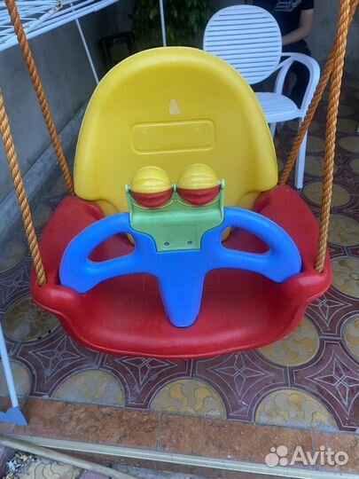 Детские качели уличные бу