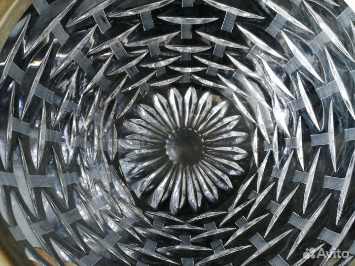 Ваза хрустальная СССР с ободком