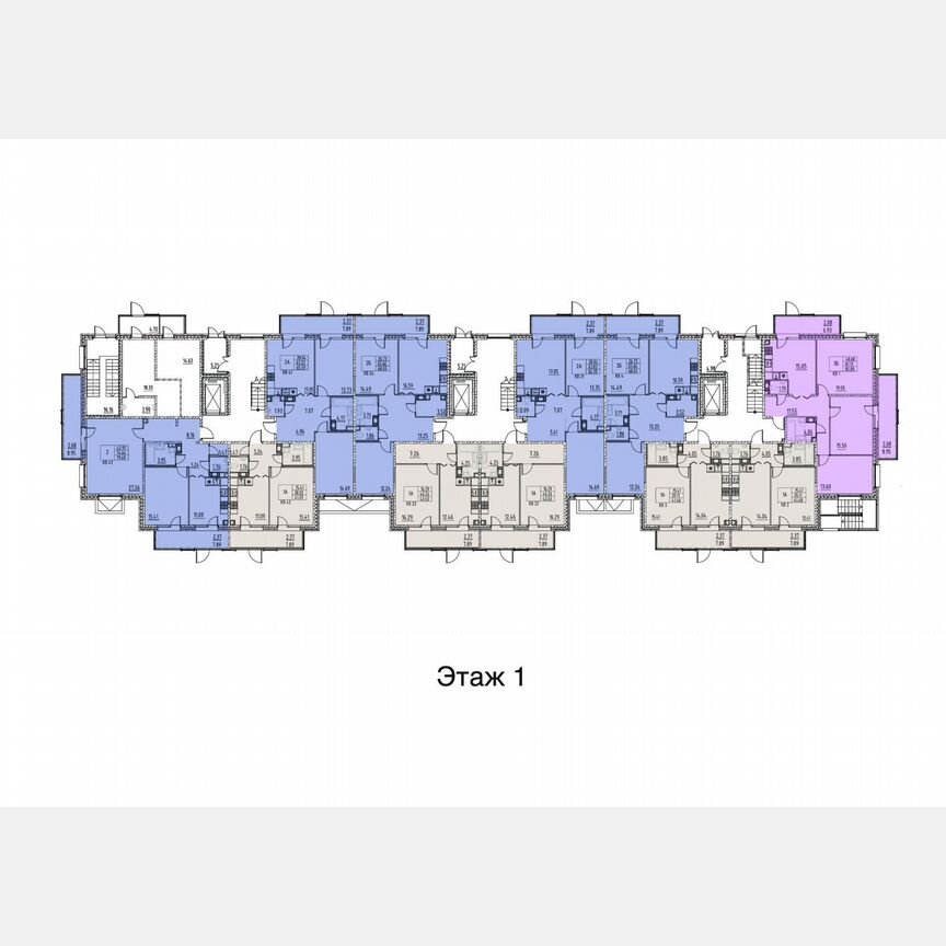 2-к. квартира, 81,4 м², 1/5 эт.
