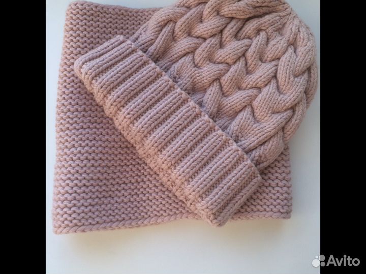 Шапка и снуд меринос
