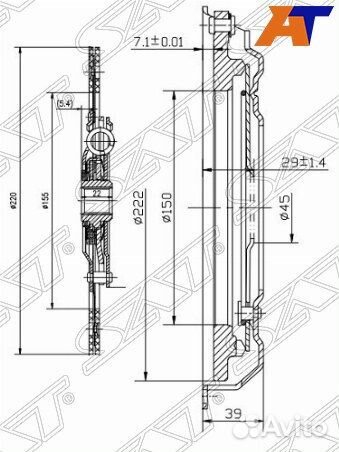 Комплект сцепления volkswagen golf