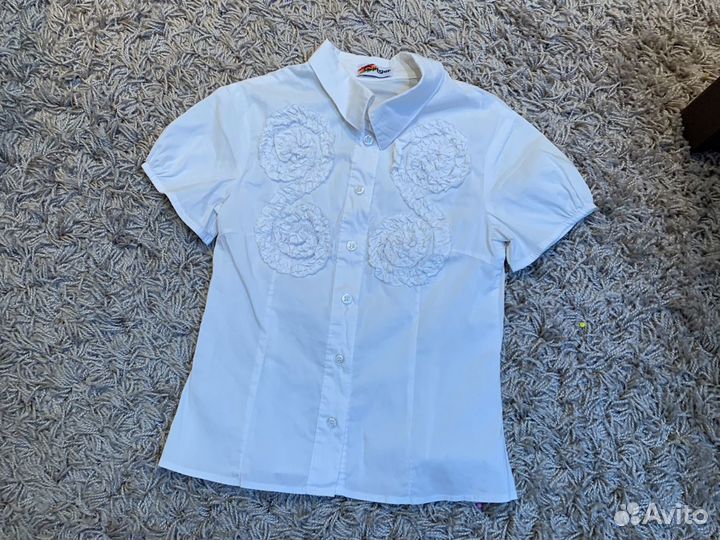 Блузка, рубашка для девочки р. 146