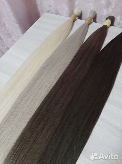 Натуральные волосы для наращивания 60см