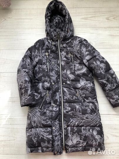 Куртка пальто теплая 140 см
