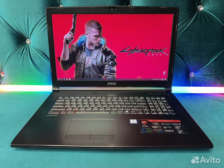 Игровой MSI Leopard 17,3 i7 GTX1050 16GB 120Hz