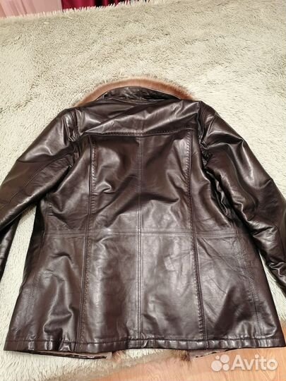 Кожаная дубленка мужская