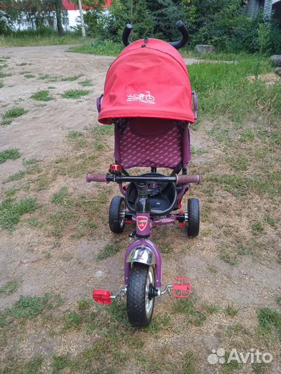 Велосипед коляска трёхколёсный с ручкой