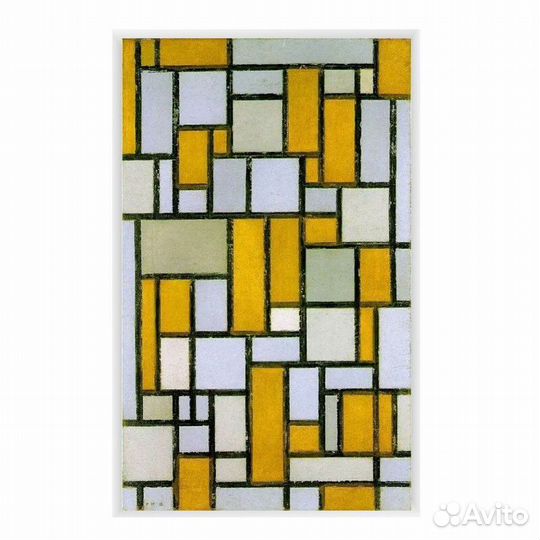 Картина-Композиция с сеткой №1