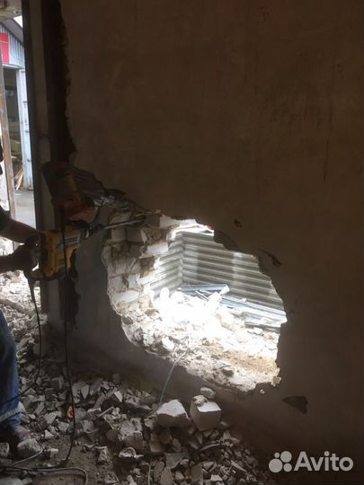 Демонтаж, подготовка к ремонту, алмазная резка