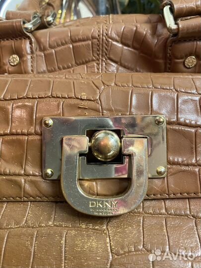 Сумка, dkny, винтаж, кожа, оригинал, США