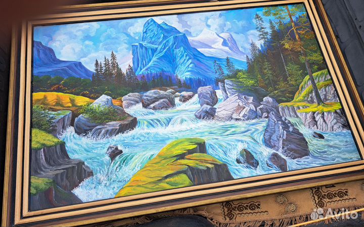 Картина Золотые пороги-самородки Хакасии