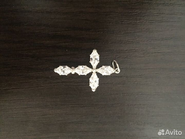 Крестик серебряный 925 проба
