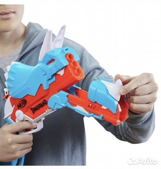 Бластер Nerf DinoSquad трицебласт патроны