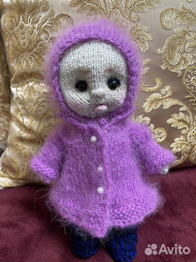 Кукла пупс вязаная