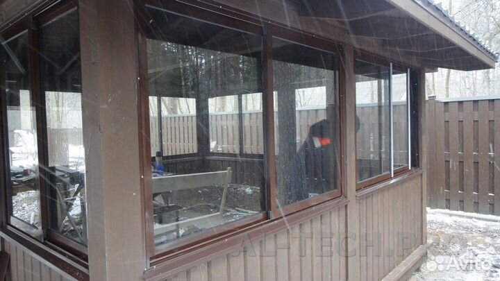 Раздвижные алюминиевые окна