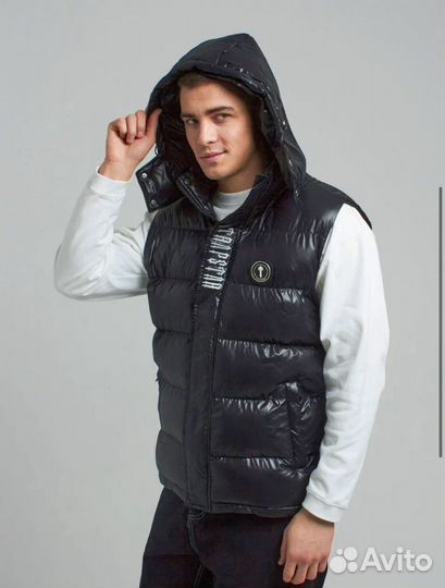 Жилетка trapstar мужская с капюшоном