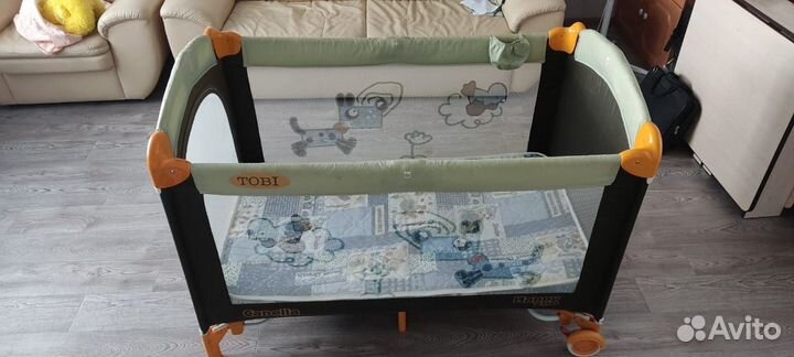 Детская кровать манеж с матрасом