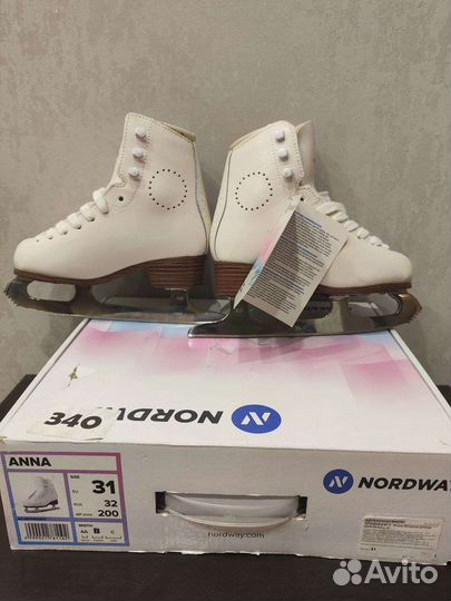 Новые Коньки кожаные фигурные 31, 34, 35 размер