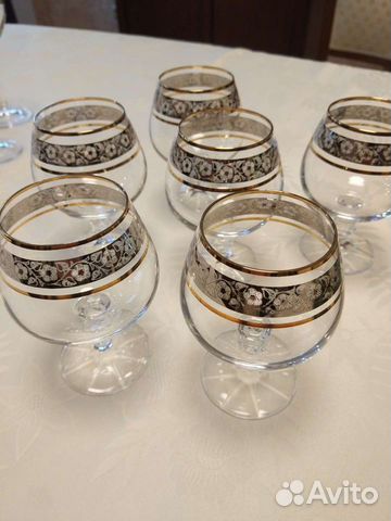 Бокалы стеклянные комплект. Чехия
