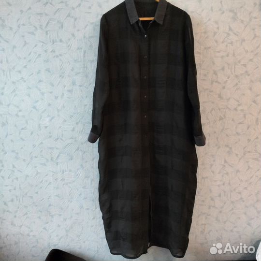 Платье- рубашка с длинным рукавом