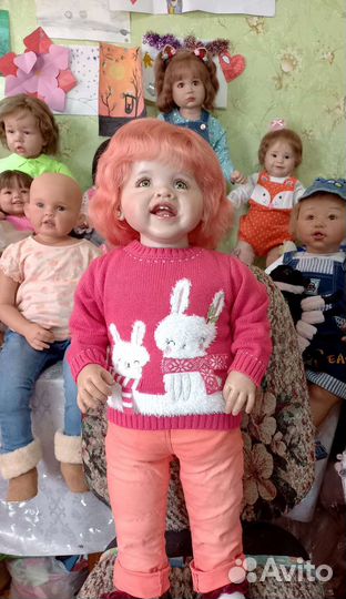 Большая кукла реборн Адэль