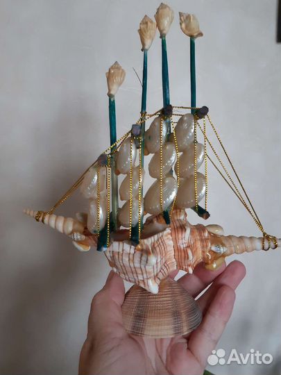Корабль из ракушек