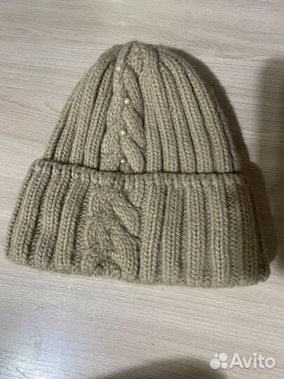 Зимний комплект шапка и шарф женский