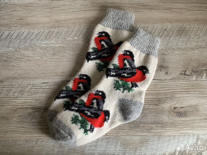 Шерстяные носки. Новогодние. 38-40