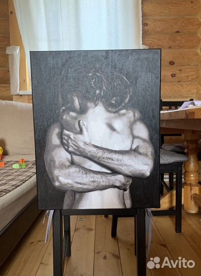 Картина «Объятия» холст акрил