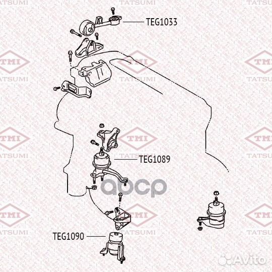 Опора двигателя TEG1090 tatsumi