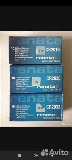Батарейки Renata, Maxell, Camelion