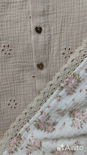 Плед на выписку из муслина