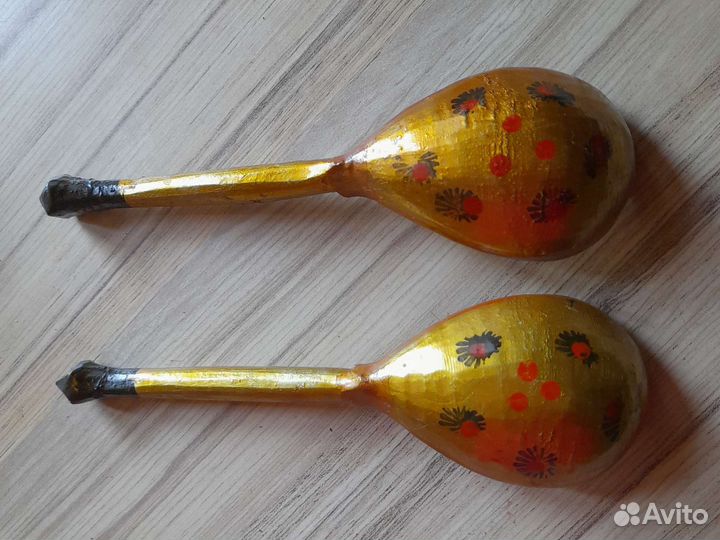 Деревянные ложки, доска. Детская скалочка СССР